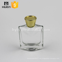 Botella de perfume de cristal china personalizada 100ml con tapa de lujo